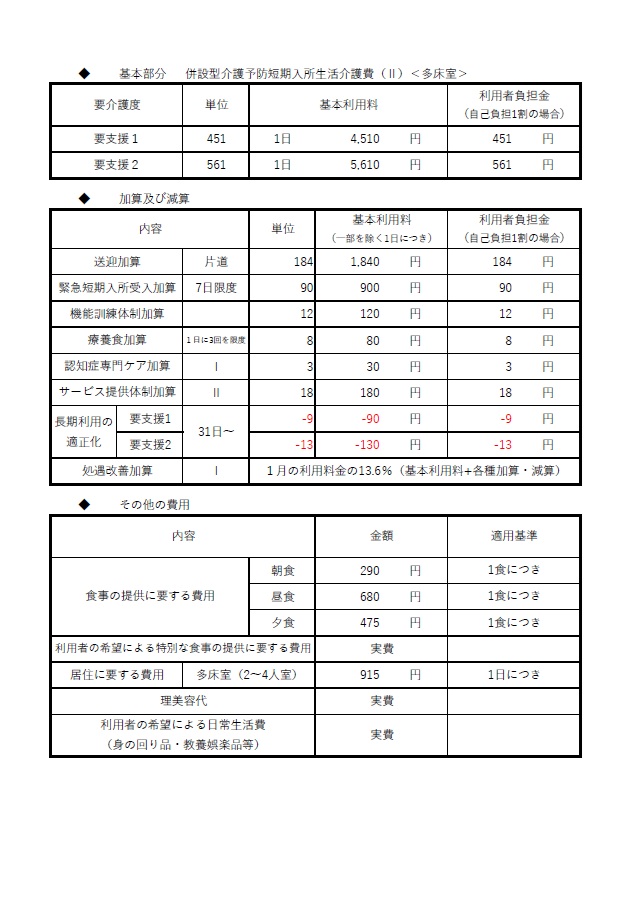 短期入所掲示03